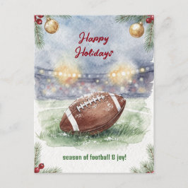 Cartão Postal De Festividades Christmas Football Holiday Greeting Cards