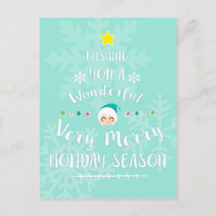 Cartão Postal De Festividades Christmas Holiday Card - Christmas Tree