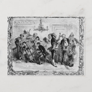 Cartão Postal De Festividades Christmas in the Servant's Hall