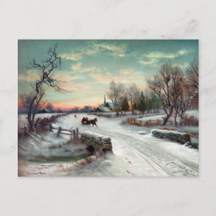 Cartão Postal De Festividades CHRISTMAS MORN, c1885.