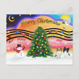 Cartão Postal De Festividades Christmas Music 2 - Papillons (two)