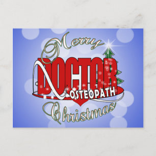CARTÃO POSTAL DE FESTIVIDADES CHRISTMAS OSTEOPATH MÉDICO