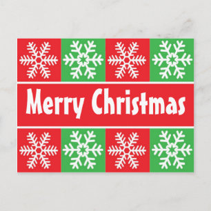Cartão Postal De Festividades Christmas snowflakes