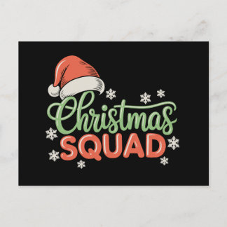 Cartão Postal De Festividades Christmas Squad Matching Family Santa Xmas Holiday