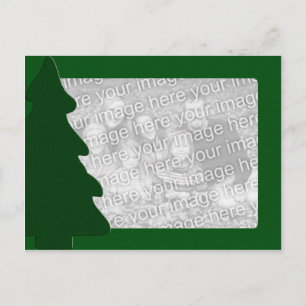 Cartão Postal De Festividades Christmas tree photo template