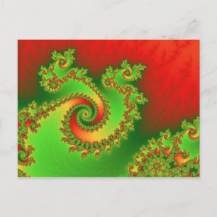 Cartão Postal De Festividades Christmas Triple Twirl Postcard