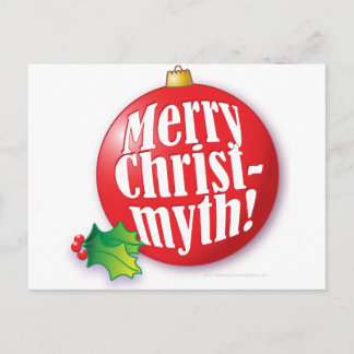 Cartão Postal De Festividades Christmyth alegre!