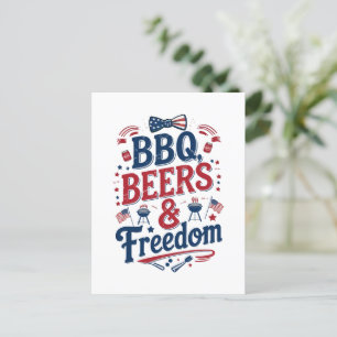 Cartão Postal De Festividades CHURRASCO, Cervejas e Liberdade - Volta às Víblias