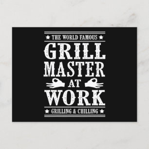 Cartão Postal De Festividades CHURRASCOS Famoso Mestre De Grill Do Mundo No Tr