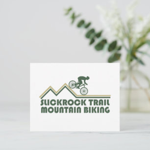 Cartão Postal De Festividades Ciclismo de Montanha Mtb - Trilhas Slickrock Utah