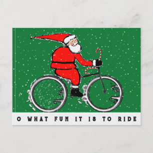 Cartão Postal De Festividades Ciclismo de Natal