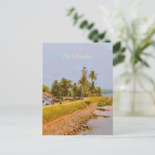 Cartão Postal De Festividades Cidade costeira de Galle, Sri Lanka Lembrança de V