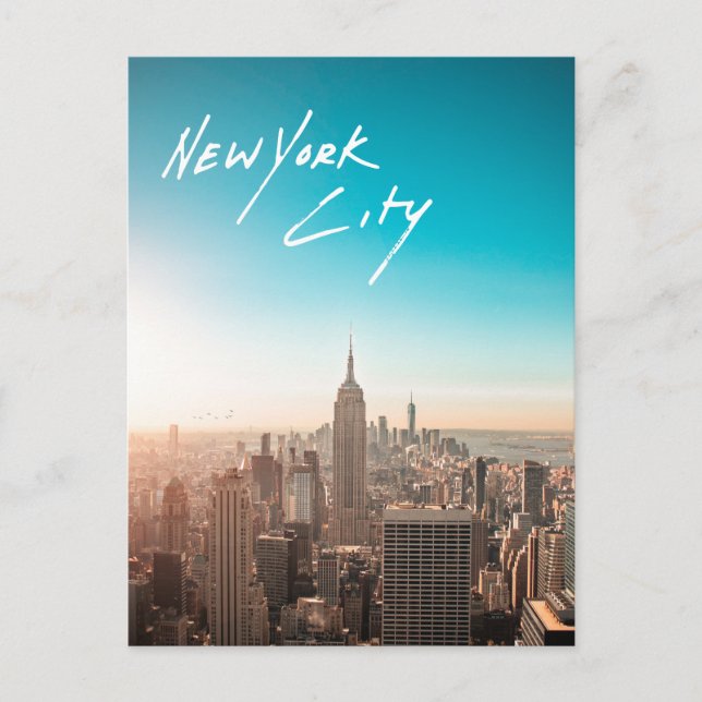 Cartão Postal De Festividades Cidade de Nova York (Frente)