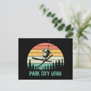 Cartão Postal De Festividades Cidade de Park, Utah, vintage