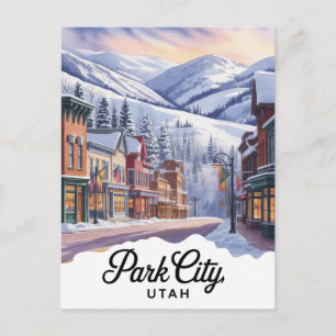 Cartão Postal De Festividades Cidade do Parque Utah