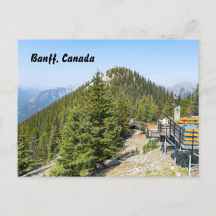 Cartão Postal De Festividades Cimeira da Montanha Sulfur em Banff