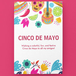 Cartão Postal De Festividades Cinco De Mayo