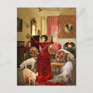 Cartão Postal De Festividades Circo Vitoriano