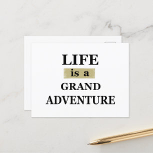 Cartão Postal De Festividades citação inspiradora sobre a vida real