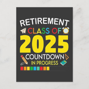 Cartão Postal De Festividades Classe de Baixa de 2025 Contagem em Andamento