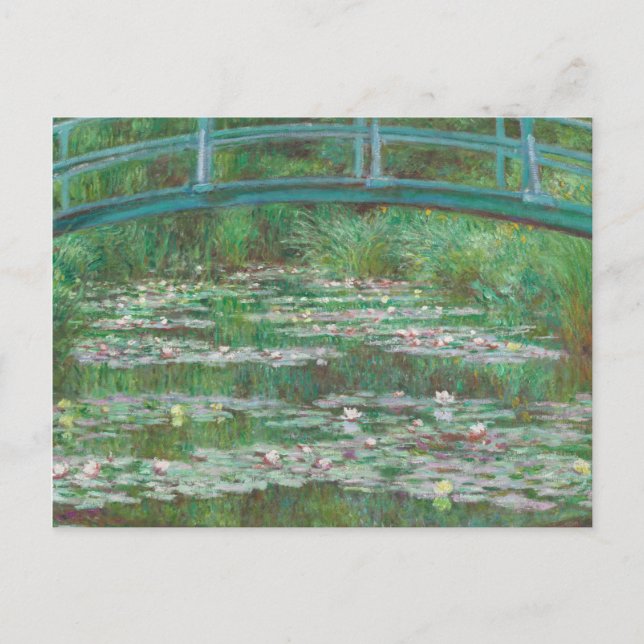Cartão Postal De Festividades Claude Monet - A Ponte Japonesa (Frente)
