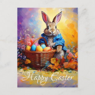 Cartão Postal De Festividades Coelho da Páscoa