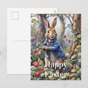 Cartão Postal De Festividades Coelho da Páscoa