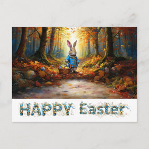 Cartão Postal De Festividades Coelho da Páscoa