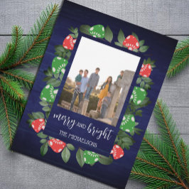 Cartão Postal De Festividades Cogumelos Russos Woodland Whimsical Natal