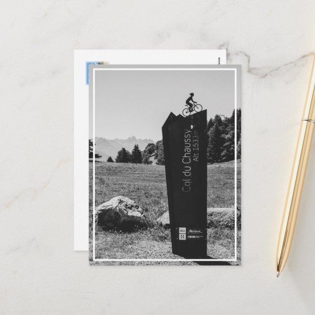 Cartão Postal De Festividades Col du Chaussy, Montvernier, França (Frente/Verso In Situ)