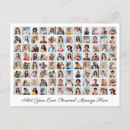 Cartão Postal De Festividades Colagem de 96 Fotos Adicione Seu Próprio Recado