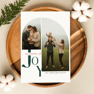 Cartão Postal De Festividades Colagem de Fotos de Família Natal Estações de Aleg