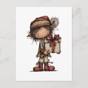 Cartão Postal De Festividades Coleção de Clipart de Natal   Urso de Pelúcia 