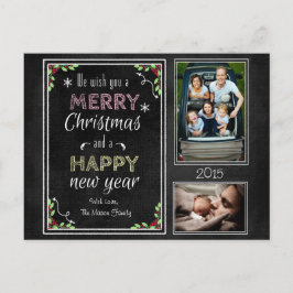 Cartão Postal De Festividades Coleção de Natal de Quadro Personalizado