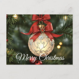 Cartão Postal De Festividades Coleção Elegante de Enfeites de natal com Arco Ver