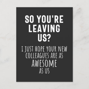 Cartão Postal De Festividades colega despedida, aposentada, colega de trabalho,