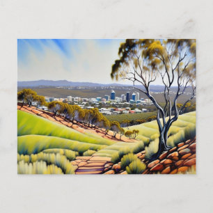 Cartão Postal De Festividades Colinas Perth Western Austrália