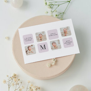 Cartão Postal De Festividades Collage Photo & Best Avó Ever Best Purple Gift