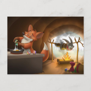 Cartão Postal De Festividades Comensal da páscoa