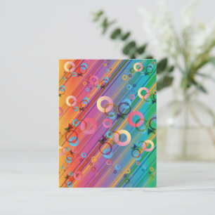 Cartão Postal De Festividades Composição abstrato