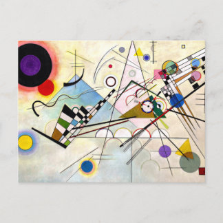 Cartão Postal De Festividades Composição Kandinsky 8