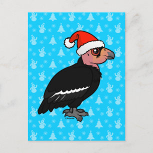Cartão Postal De Festividades Condor da Califórnia de Natal