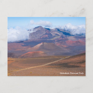 Cartão Postal De Festividades cones de cinza e montanhas na cratera de haleakala