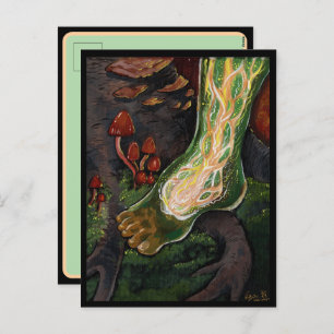 Cartão Postal De Festividades Conexão de floresta~Raízes