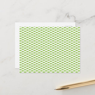Cartão Postal De Festividades Conjunto de Pastas Arquivo Verde Botânico