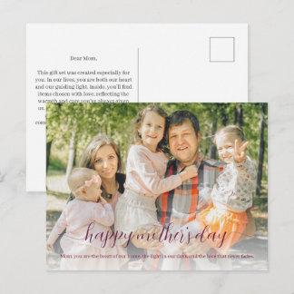 Cartão Postal De Festividades Conjunto de Presente Personalizado Feliz Dia das M