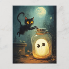 Cartão Postal De Festividades Conseguiu