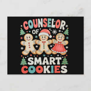Cartão Postal De Festividades Conselheiro de Biscoitos Inteligentes Natal Profes