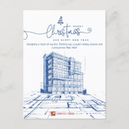Cartão Postal De Festividades Construção e Design personalizados, projeto arquit