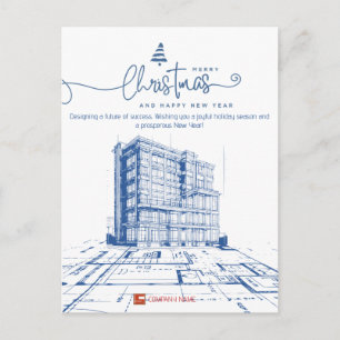 Cartão Postal De Festividades Construção Personalizada & Design, Arquiteto Bluep